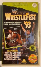 WWF Wrestlefest 1993 VHS Video Tape Wrestling Silver Vision Used WWE 