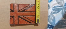 Gents light tan faux leather Union Flag Jack credit card cash ID wallet BNWOT