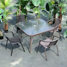 Glass Square Dining Table