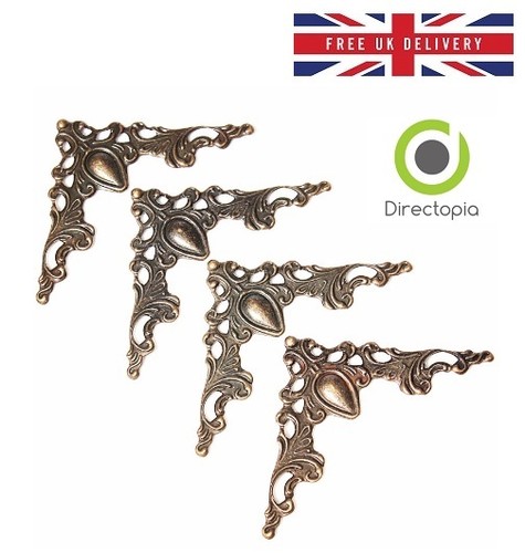 Antique brass effect applique - brass,