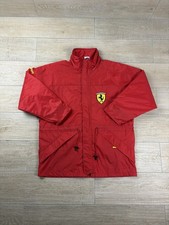 Vintage Ferrari Official Windbreaker Jacket Men’s XL Red Racing Motorsport Logo