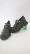 ASRA Black Leather Buckle T-Bar Chunky Sole Shoes Size UK 5 EU 38 Collectable