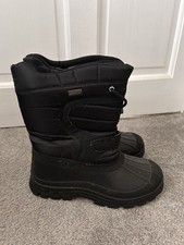 Trespass Black Snow Boots Size Uk 3 Eur 35 Boys Girls Ladies