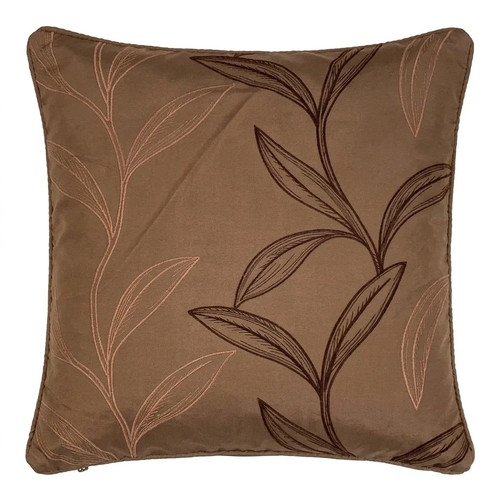 Cushion cover brown leaf - cover,