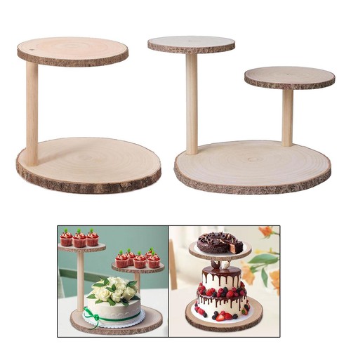 Wooden cake stand - cake, pastry