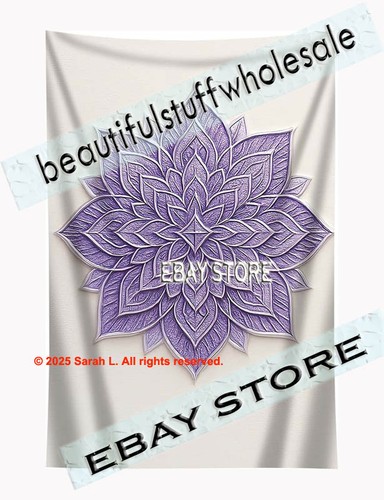 Lotus mandala tapestry wall - tapestry,