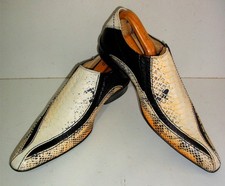 SNAKESKIN CROCODILE LEATHER LOAFERS DECK SHOES 9 Boots WESTERN Country MOCCASINS