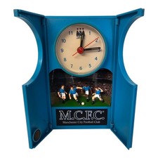 VINTAGE MANCHESTER CITY FC MUSICAL ALARM CLOCK PLAYS MATCH OF THE DAY THEME 