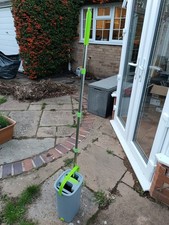 Easy Gleam Floor Flat Mop with 2-Chamber Bucket