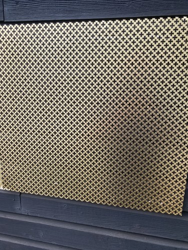 Brass radiator cover grille - brass,