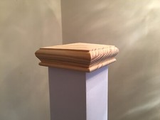 Solid pine newel cap - pine,