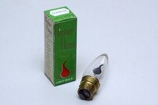 Vintage 1970s B-22 Flickering Flame Effect Fire Bayonet Light Bulb Candle Lamp