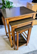 Edwardian Golden Oak Nest of