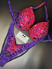 Pink Purple Triangular Bikini