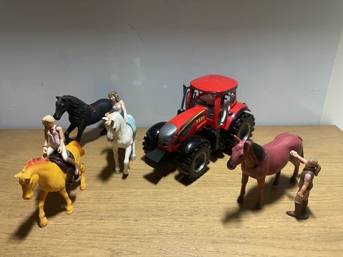 Toy farm bundle tractor - tractor, horses