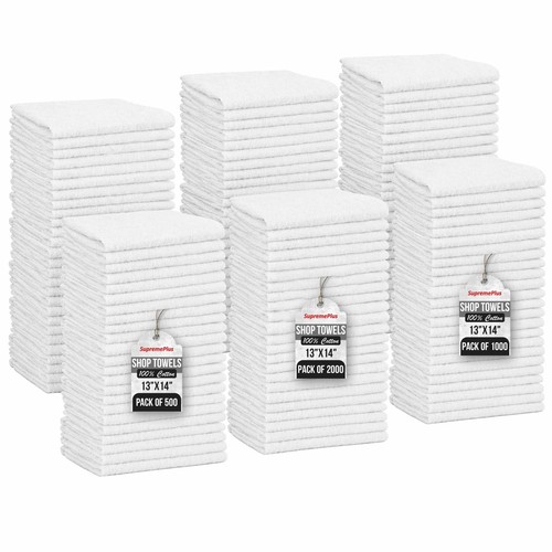White shop towels - 100%, cotton
