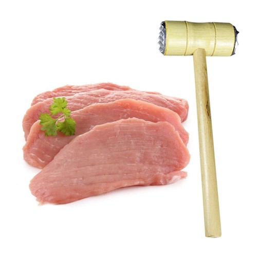 Wooden double sided hammer - double-sided,