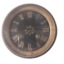 Clock Face, Roman Numerals Old Clock Parts Black And Gold For Clock Repair