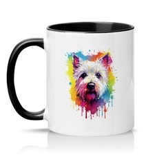 West Highland White Terrier Dog Breed Art 11oz Mug Westie Gift