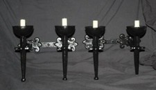 VINTAGE PAIR OF METAL  WALL