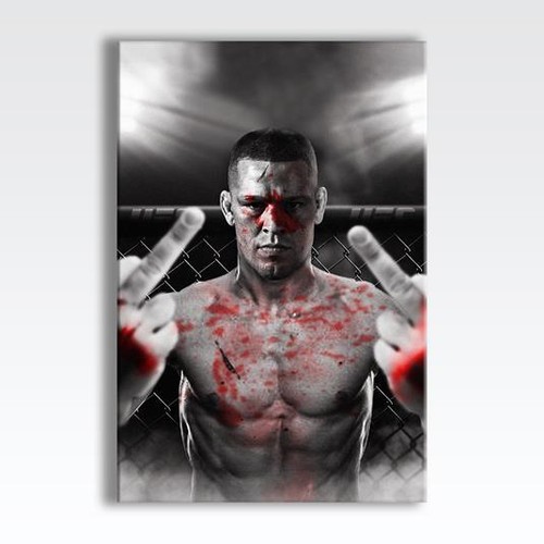 Nate diaz canvas ufc - diaz,