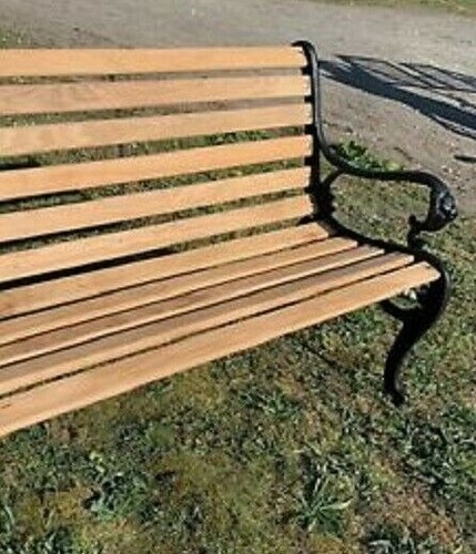 Rustic oak garden bench slats - garden,