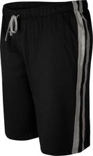 Mens Ed Baxter Essential Lounging Cotton Shorts in Black 3XL 4XL 5XL 6XL 7XL 8XL