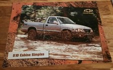 Brazilian CHEVROLET S10 CABIN SIMPLES pickup car brochure. 1999, Portuguese text