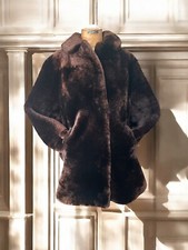 1950’s Hollywood Chic Beaver Lamb Fur Coat - Sz M  Winter Coat