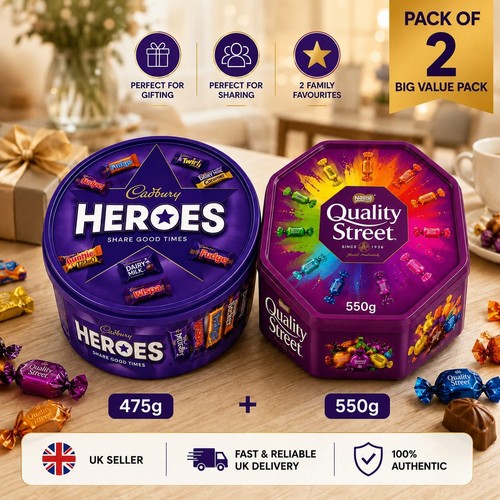 Cadbury heroes 475g - cadbury, nestlé