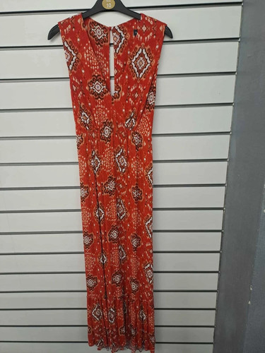 Ladies red aztec print - ex,