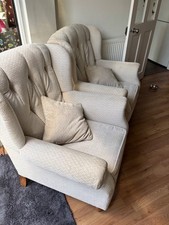 pair of armchairs used mid century