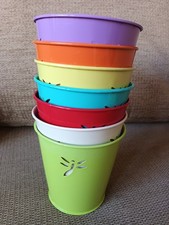 5cm metal tin plant - tin, pots