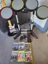 Rockband Xbox 360 Band In A Box With  6 Games