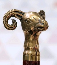 Vintage Brass Ram Head Shoe