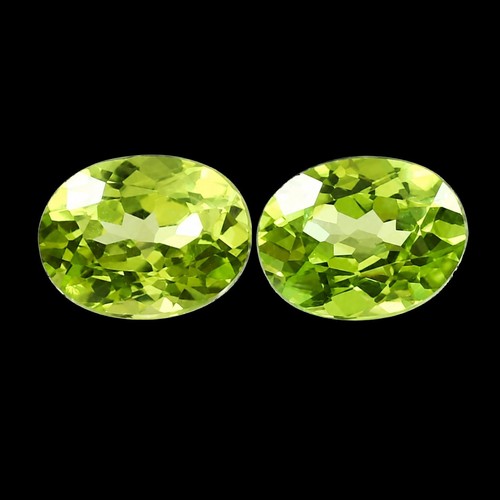 2pcs natural green peridot - 2pcs,