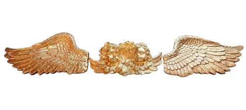 Pair chrome gold angel - a,