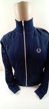 Fred Perry Youth Track Jacket Large Navy White Tracksuit Top Casual Mod Ska 413