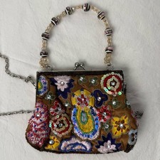 Vtg Y2K Beaded Sequin Purse