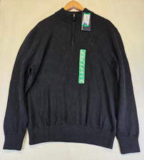 Jack Wills Holme Quarter Zip Jumper Mens XL Black New BNWT