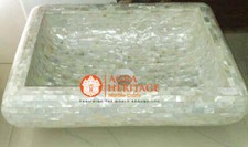 White Marble Top Handmade Mop