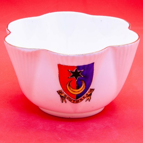 Shelley crested china sugar - shelley,