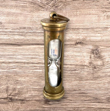 Antique Finish Brass Hourglass