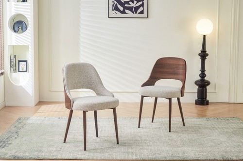 Milo chair walnut light - -,