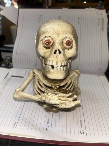 Skeleton money box cast iron - box,