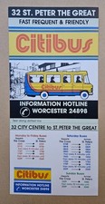 CITIBUS TIMETABLE LEAFLET