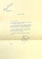 Bing Crosby - Signed Autograph