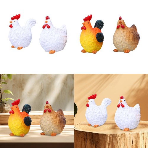 Chicken miniature figurines - chicken,