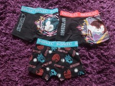 Boy Sonic The Hedgehog Boxers Shorts 6-7 Years