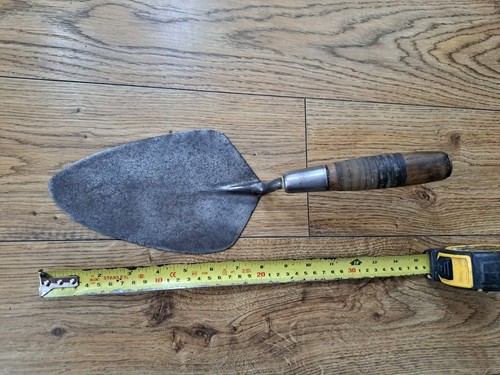 Vintage brick trowel - , leather